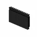 Радиатор RIFAR Monolit 500 12 секций боковое подключение цвет антрацит