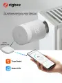 Контроллер термостата Tuya Smart TRV, привод радиатора ZigBee Smart Thermostat, работает с Alexa, Google Home и Alice