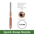 Сопло 1,0 мм быстросъёмное совместимое с Сreality K1C, K1 Max, Ender-3 V3, Ender 3 V3 Plus. Сопло Unicorn Creality 1,0 мм для быстрой замены.