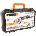 Циркулярная пила Worx WX439, плавный пуск, блокировка шпинделя, регулировка угла скоса