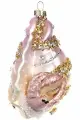 Ёлочное украшение ракушка фриар, стекло, полистоун, 11 см, Goodwill TR21239-2