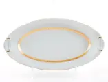 Блюдо овальное 23см Leander Золотой кант 07116125-1239
