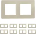 Рамка Legrand Etika двухместная универсальная слоновая кость (комплект из 8 шт)