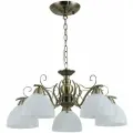 Люстра подвесная BORTEN A045/5 AB, цвет - бронза 5хЕ27х60 Вт