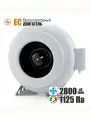 Высоконапорный канальный вентилятор Dastech HEE-315IE EC двигатель