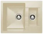 Мойка GRANICOM G-017 (640*495мм), 2 чаши CUBA (сахара)