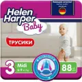 Подгузники-трусики 3/M, 6-9 кг/ 88 шт / Helen Harper Baby/ размер 3 Midi/ детские / с мягким пояском