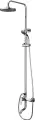 Душевая стойка D&K Rhein Marx DA1393701B07 с тропическим душем, со смесителем, с изливом, латунная, хром, рычаг сбоку с лейкой