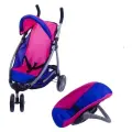 Прогулочная коляска Melobo, для кукол до 43см, трехколесная, с люлькой-переноской