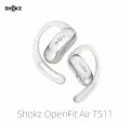 SHOKZ OpenFit Air T511 - открытые беспроводные наушники Bluetooth с микрофоном, затычки для ушей с подвеской, защита от пота, быстрая зарядка, 28 часов воспроизведения, совместимые с