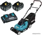 Газонокосилка аккумуляторная 38см 36В Li-Ion 2х4Ач и з/у, Makita DLM382CM2