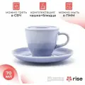 Кофейный набор RISE 70 мл на 4 персоны, материал: фарфор, цвет: васильковый
