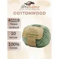 Пряжа Fibra Natura Cottonwood 41119 нежно-зелёный (50г/105м, упаковка 10 мотков)