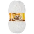 Пряжа DOLLY VELOUR 100% полиэстер 100 г 93 м №01 белый