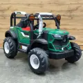 Детский электромобиль трактор HSD-6602, цвет зеленый, световое и звуковое сопровождение