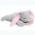 Мягкая игрушка Lapkin Кролик 30 см серый c розовым шарфом
