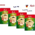 Комплект 4шт Melitta Original, Brown фильтры для заваривания кофе, 1х4/40