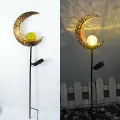 Фонарь Золотая луна, для газона и кемпинга, светодиодный, кованое железо