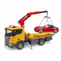 Брудер, Эвакуатор Scania со спортивным автомобилем, Bruder, длина 57 см, 03-552