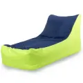 Кресло-мешок Мир Пуффов «Кушетка» Лайм-синий, cъемный водоотталкивающий чехол,