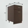 Кухонный модуль стол с 1 ящиком ЛДСП 500*846*600