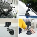 Вакуумная присоска + Magic arm aluminum Telesin для экшен камер GoPro 12, DJI, Insta360, Телефона