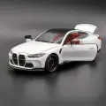 Машина металлическая BMW M4 Gt3 в масштабе 1/24 с световым и звуковым сопровождением.