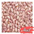 Фасоль Рябая 4 000 гр, 4 кг, Фасоль красно-белая, Фасоль очищенная натуральная, Вегетарианский продукт, Vegan