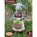 Фигурка садовая для дачи и сада Magic Art Овечка с капустой полистоун