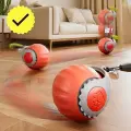 Игрушка для кошек, интерактивный мяч, игрушка дразнилка для котов, зарядка USB в комплекте , красный