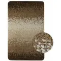 Коврик для ванной и туалета санакс одинарный коричневый переход, 50х80 см 100% полиэстер, код: 02215