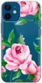 Силиконовый чехол на Apple iPhone 12 Mini / Эпл Айфон 12 мини с рисунком Amazing Peonies