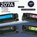 Набор лазерных картриджей HP 207A (W2210A, W2211A, W2212A, W2213A) с чипом для Color LaserJet M255/M282/M283