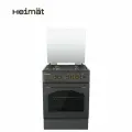 Газовая плита Heimat HM-GS60B4CEKB, эмалированная сталь, чёрная