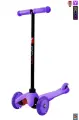 Самокат Y-SCOO mini A-5 Shine цв. purple со светящими колесами