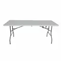 Стол садовый складной белый Premium 180х70х74 см, туристический раскладной, пластик, для дома, дачи и сада, Ами мебель
