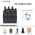 Zastone X6 портативная рация, 6pcs With Headset