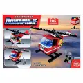 Конструктор Пожарные Вертолет, 105 деталей