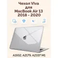 Чехол для Macbook Air 13 (2020/2018) кристалл прозрачный (A1932/A2179/A2337)
