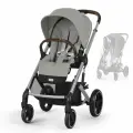 Прогулочная коляска Cybex Balios S Lux, цвет Stone Grey SLV RC / 2025 (Серый), артикул производителя 524002459