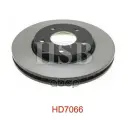 Диск тормозной передний DODGE CALIBER 1.8-2.4 06.06-, MITSUBISHI LANCER 1.5-1.8, 1.8DI-D/2.0DI-D 08- HSB арт. HD7066