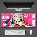 Коврик для мыши в стиле Аниме Любимый во Франксе, Zero Two 02, 90x40x0.4см, розовый