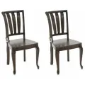 Комплект стульев для кухни Аврора Кабриоль жёсткий Орех темный, 2 шт