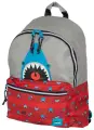 Рюкзак школьный Milan Shark Attack красно-серый, 41х30х18 см,624605SRT