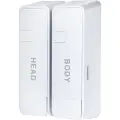 Дозатор для жидкого мыла 2x380мл пластик белый M-9029W-2