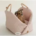 Сумка-переноска Вояж для животных, утепленная, размер L 45х34х38 см./розовый цвет.