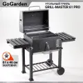 Большой угольный гриль барбекю GoGarden Grill-Master 61 PRO, черный