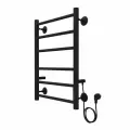 Полотенцесушитель электрический Azario PARMA 400/600 6 секций, диммер справа, черный (AZ10846B)