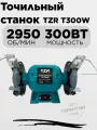 Станок точильный TZR T300W, мощность 300Вт, две точильные насадки
