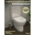 Унитаз напольный безободковый с быстросъемным сиденьем микролифт Teymi Ritta T40803